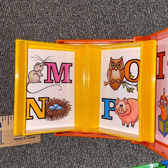 Vintage 1987 Tuppertoys Bookworm ABC Alphabet Nesting Books Kids Toy Complete - Picture 10 of 13